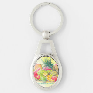 Happy fruits keychain