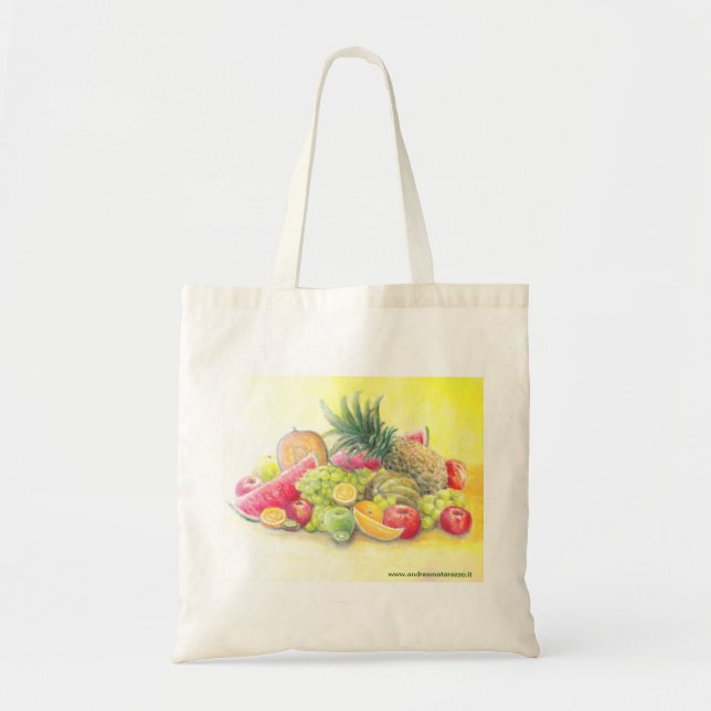 Happy fruits   tote bag (Front)