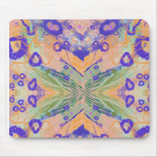 Happy fun coloured mirror image mouse pad