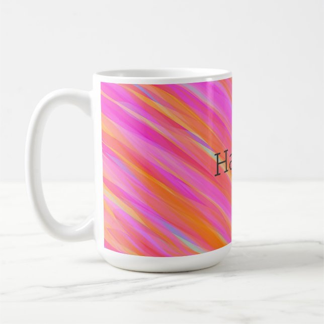 Happy Fun Colourful Bold Bright Collection Coffee Mug (Left)