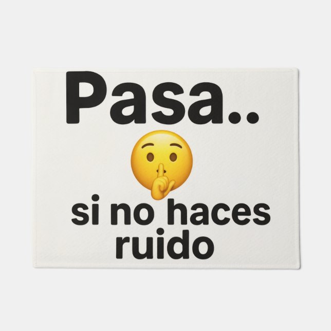 Happy fun - Humor for introverts Doormat (Front)