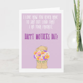 Happy funny mothers day card