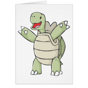 Happy Galapagos Tortoise Cartoon
