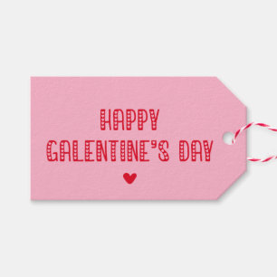 Happy Galentine's Day! Cute Typography Friends Gift Tags