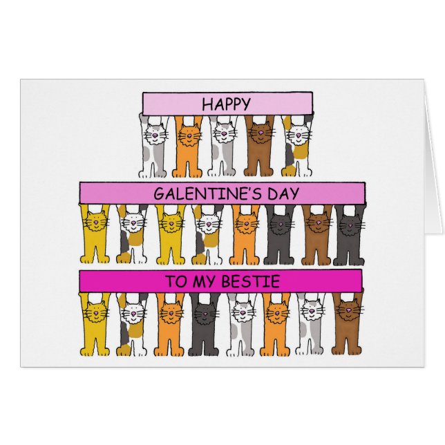 Happy Galentine's Day for Bestie (Front Horizontal)