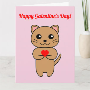 Happy Galentine's Day! - Pink Background Card