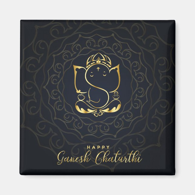 Happy Ganesh Chaturthi Magnet (Front)