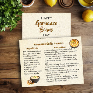 Happy Garbanzo Bean Day   October 21st Card
