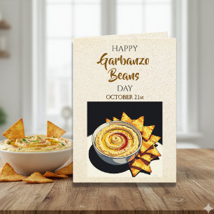 Happy Garbanzo Bean Day   October 21st Card