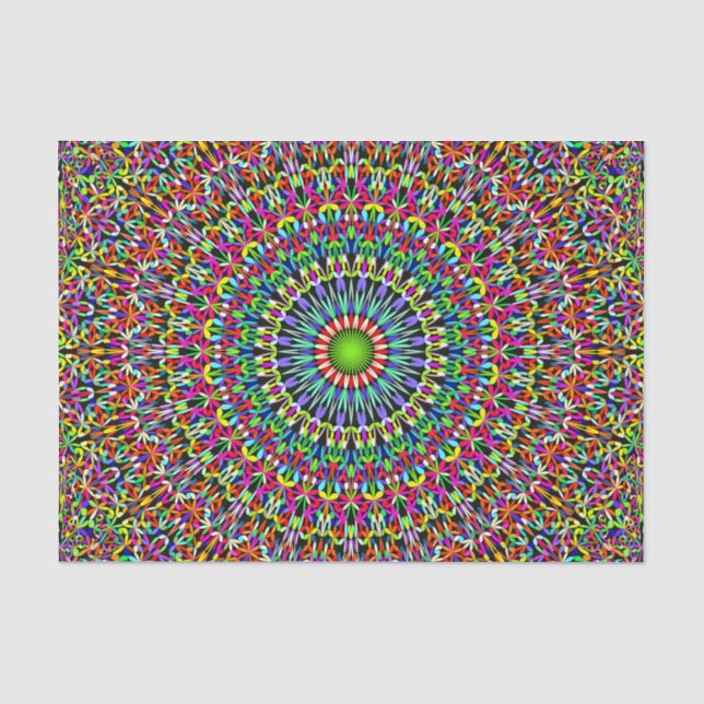 Happy Garden Mandala Tissue Paper (Front)