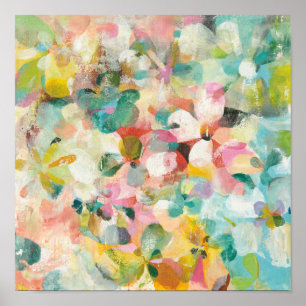 Happy Garden   Soft Pastel Petals Poster