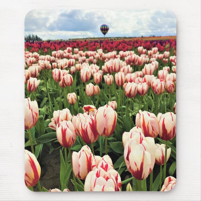 Happy Generation Tulip Field, Oregon Mouse Pad (Front)