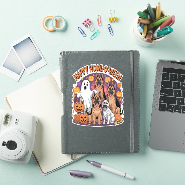 Happy German Shepherd Halloween (iPad Cover)