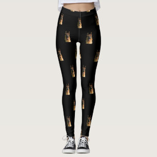 Happy German Shepherd Leggings