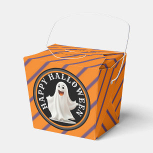 Happy Ghost Halloween Treat Box, Favor Box