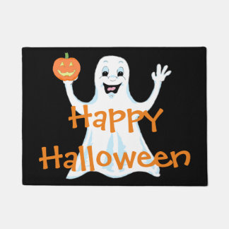 Happy Ghost Welcome Mat