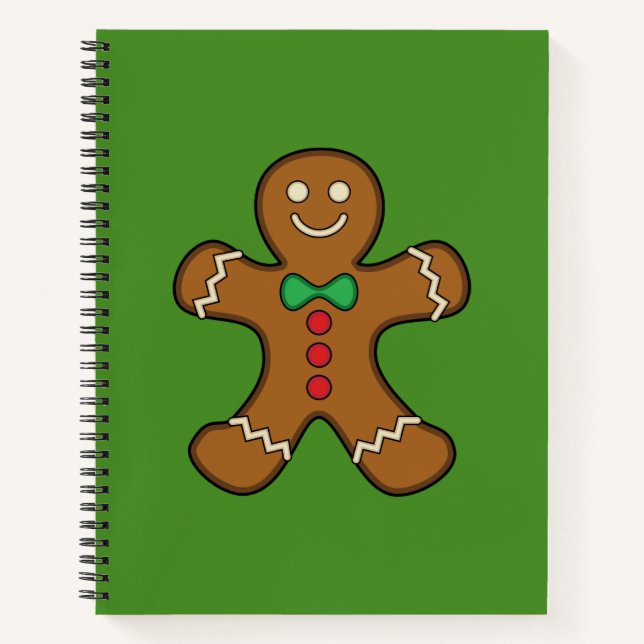 Happy Gingerbread Man Notebook (Front)