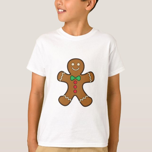 Happy Gingerbread Man T-Shirt (Front)