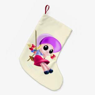 Happy Girl Christmas Stocking