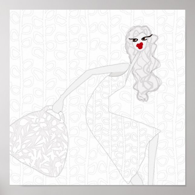 Happy Girl Dancing Coloring Poster (Devant)
