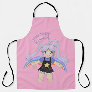 Happy Girl Hand Drawn Illustration – Little Happy Apron