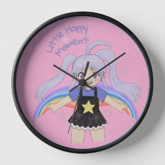 Happy Girl Hand Drawn Illustration – Little Happy Clock