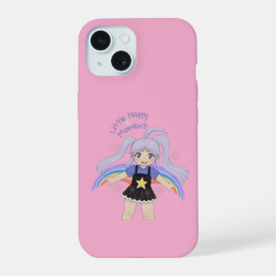 Happy Girl Hand Drawn Illustration – Little Happy  iPhone 15 Case