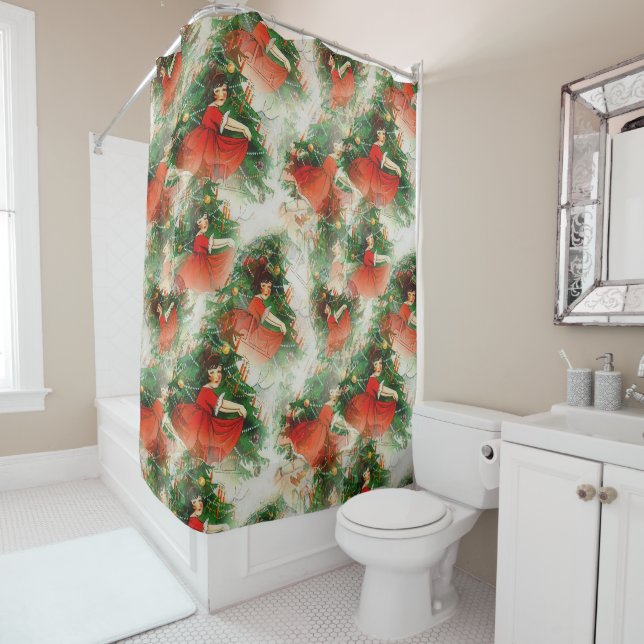 Happy Girl Tress Dress Pine New Year Off White (In Situ)