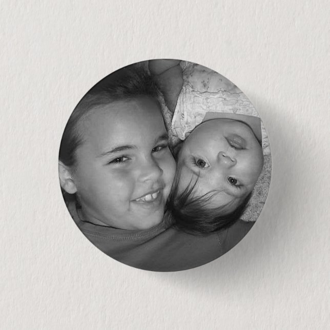 Happy Girls 1 Inch Round Button (Front)