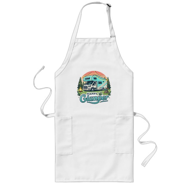 Happy Glamper Cooking Apron (Front)