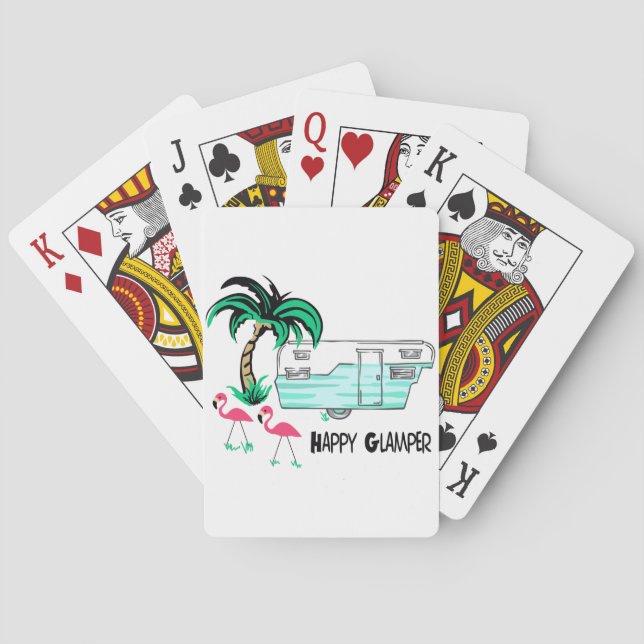 Happy Glamper Playing Cards (Back)