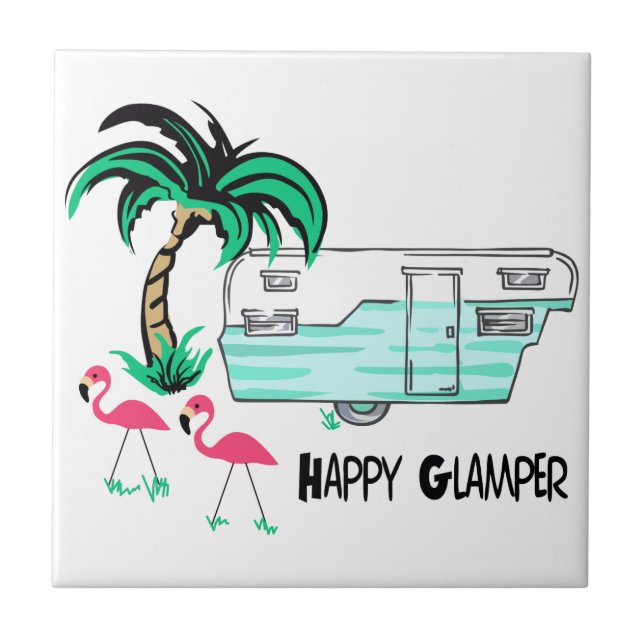 Happy Glamper Tile (Front)