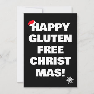 Happy Gluten Free Christmas  Holiday Card
