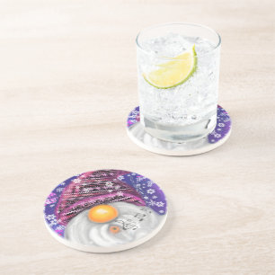 Happy Gnome Christmas Coaster