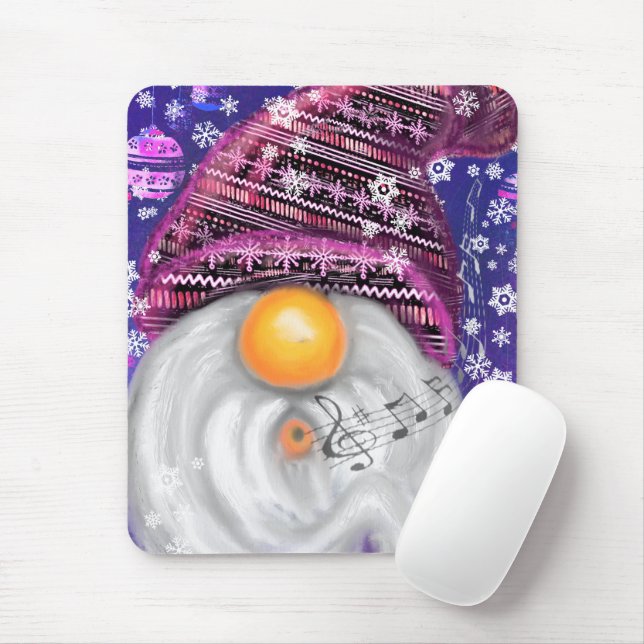 Happy Gnome Mouse Pad (With Mouse)