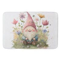 Happy gnome shower curtain