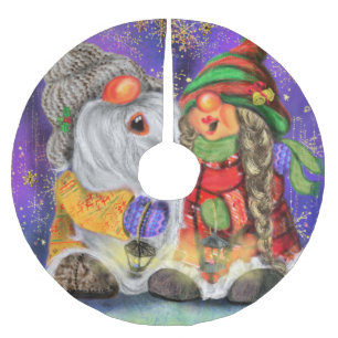 Happy Gnomes Christmas Tree Skirt
