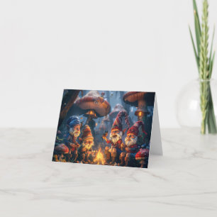 Happy Gnomes Digital Art Card