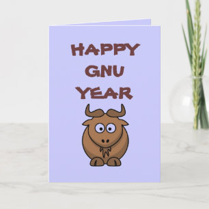 Happy Gnu Year Holiday Card