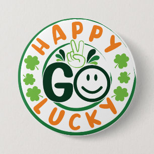Happy Go Lucky-52904 3 Inch Round Button