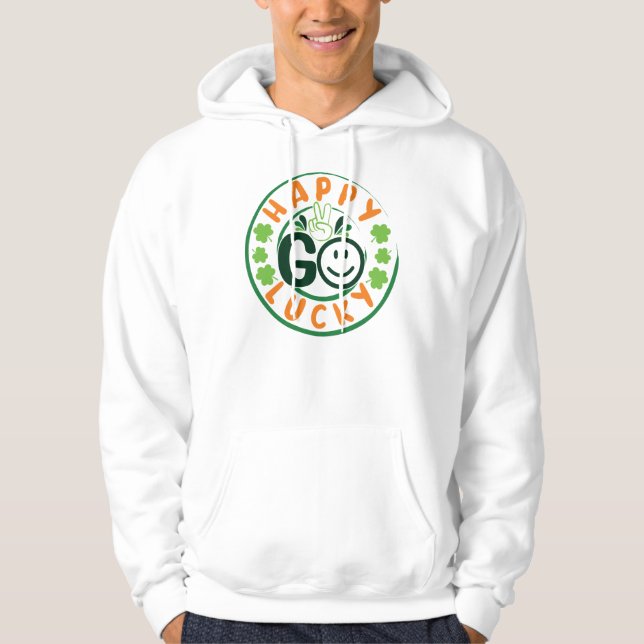 Happy Go Lucky-52904 Hoodie (Front)