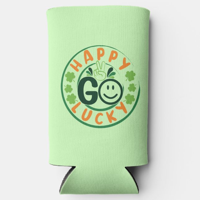 Happy Go Lucky-52904 Seltzer Can Cooler (Front)