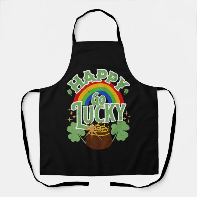 Happy Go Lucky Apron (Front)