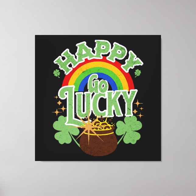 Happy Go Lucky Canvas Print (Front)