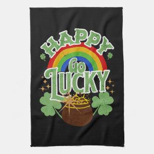 Happy Go Lucky Kitchen Towel
