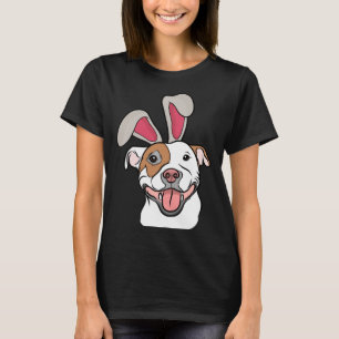 Happy Go Lucky Pit Bull Bunny T-Shirt