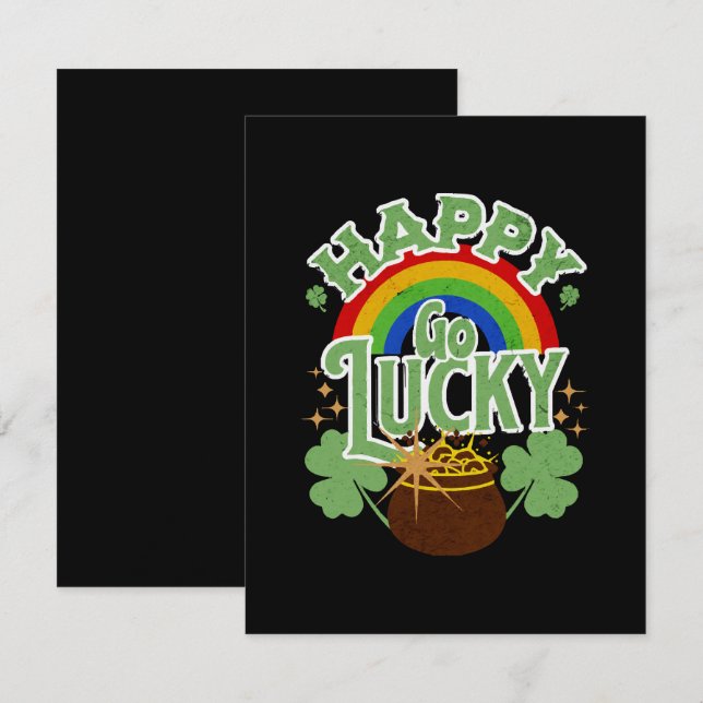 Happy Go Lucky RSVP Card (Front/Back)