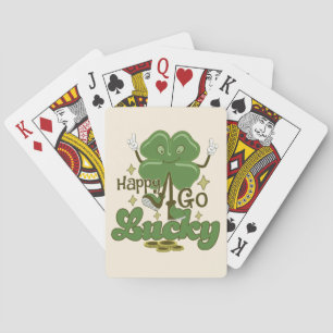 Happy Go Lucky St. Patrick's Day Playing Cards