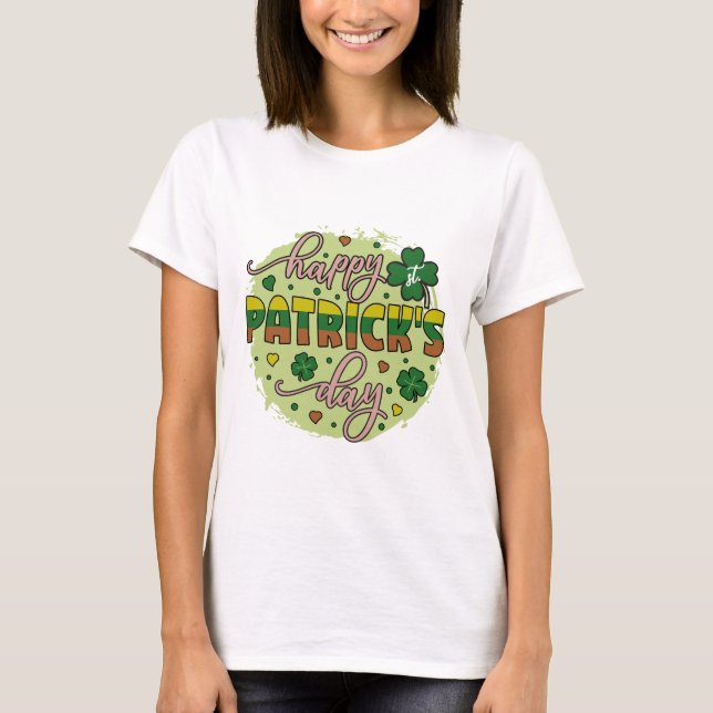  Happy go Lucky st patrick's day T-Shirt (Front)