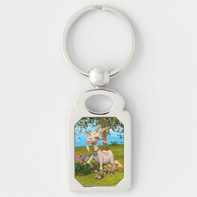 Happy Goat Keychain (Front)